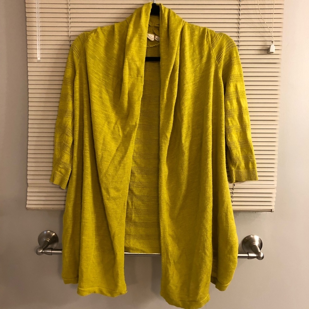 Anthropologie Mustard Yellow Cardigan